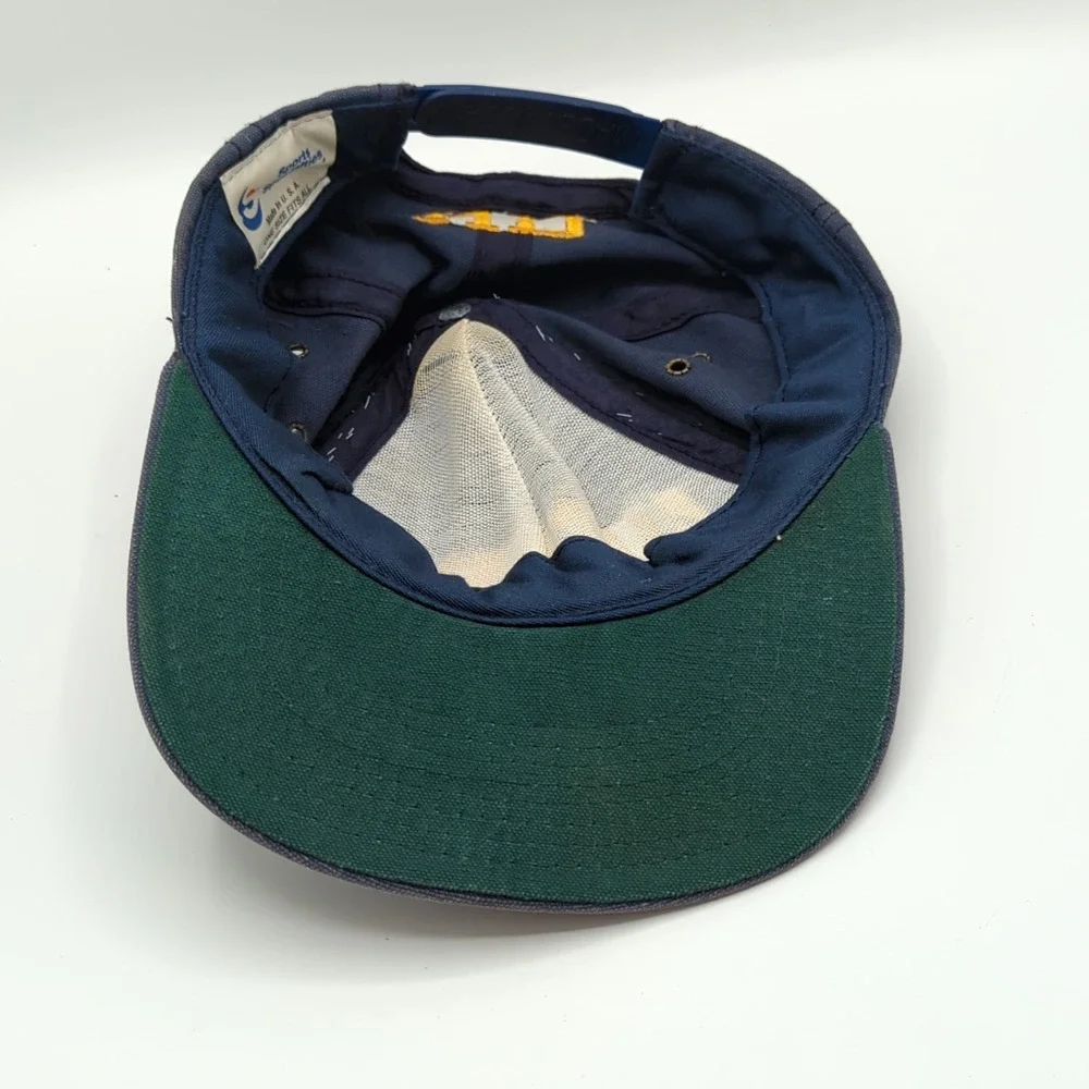 Vintage Notre Dame Irish Sports Specialties 90s Snapback Hat Cap USA Made Faded